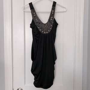 Black Glimmer Mini Dress